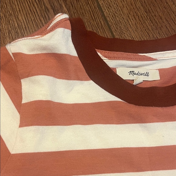 Madewell Striped Short Sleeve Top Medium - Picture 4 of 6